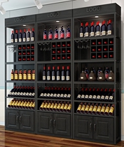 Fashion wine rack durable bar rack thickened wrought iron upgrade custom display rack wine display cabinet