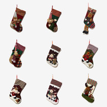 Christmas Socks Pendant Gift Bags Great Christmas Decorations Children Gift Bags Paparazzi Big Socks Scene Arrangement