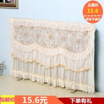 TV Hood dust cover hanging LCD 55 inch 50 inch curved surface 65 lace cloth fabric TV set wall hanging