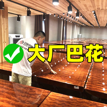 Ba flower solid wood Big Board tea table log mahogany furniture boss desk Brazilian rosewood desk spot table