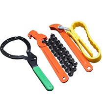 Oil filter wrench universal machine filter oil grid filter disassembly tool chain belt non-slip oil pipe artifact