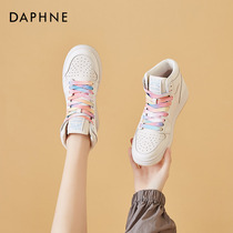 Daphne high-top shoes womens 2021 autumn all-match canvas shoes burst ins board shoes sports white shoes spring and autumn