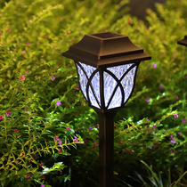 Solar Lamp Outdoor Courtyard Lamp Home Water-resistant LED Seven Color Garden Grass Terrace Lamp Landscape Decorative Lights Inserted lamp