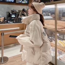 oversize cotton jacket women winter 2021 New Korean loose student padded jacket Stand Collar Cotton Coat