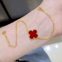 Classic single - flower red - ageway bracelet female summer rose gold in small hands - jewelry goddess gift to girlfriend