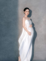 New fashion maternity photo photo clothing skirt photo studio photo vibrato the same white pregnant mommy photography clothing