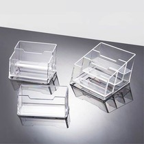 Transparent business card box acrylic card box desktop Lady storage display shelf holder business card holder box mens style