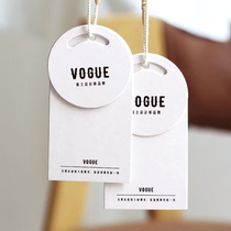 Simple light luxury women's tag custom clothing store listing custom-made clothes trademark LOGO design custom-made high-end listing tag custom-made