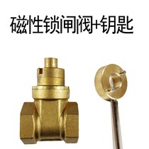 Water meter front encrypted security magnetic lock gate valve water pipe anti-theft switch valve community water meter front valve lock valve