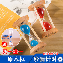 Time hourglass timer children brush brush anti-fall three minutes quicksand funnel desktop creative ornaments birthday gift