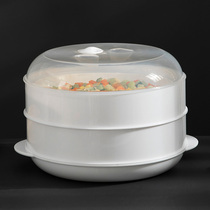 Microwave oven steamer special steaming box Hot steamed bun container heating box Multi-function steamed rice bowl Multi-layer steamer utensils