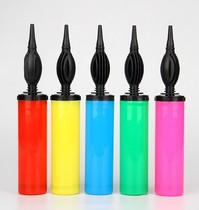 Jun and gas ball inflator push type aluminium film strip magic round latex arch door steam ball swimming ring inflator pump