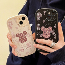 Tide cards apply iPhone13promax mobile phone shell Apple 12pro violent bear 11 embossed xsmax new 7p 8plus anti-fall 11promax