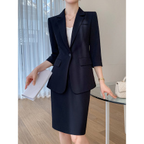 High - end suit women 2023 new summer thin temperament professional buttock dress dress suit suit suit suit work suit