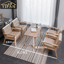 Cafeterias sweet shop cold drinks shop tables and chairs nets red milk tea shop table and chairs Combined leisure talks to pick up the guest sofa