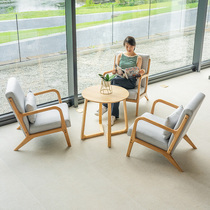 Office Leisure Guest Lounge Reception Chair Talks Sofa Book Bar Coffee Cafe Sweet Milk Tea Shop Table And Chairs Combination