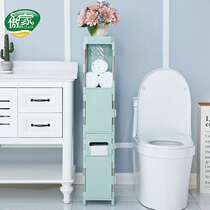 Clip storage cabinet toilet gap 20cm wide slit cabinet rack plastic bathroom household super narrow storage cabinet