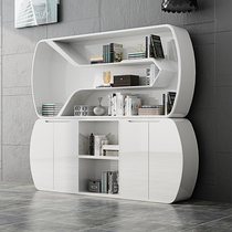 White paint office filing cabinet modern simple office furniture bookcase data Cabinet short cabinet storage locker