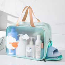 Dormitory bath storage bag waterproof students Military Training High School students accommodation wash bag bathhouse bag female dry and wet separation