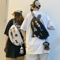 ~ Chest Bag Men Ins Tide Cards Single Shoulder Small Backpacks Casual Purse girls Diagonal Satchel Day Tying Bag