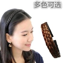 Hand-woven wig female braid hairpin hairpin with teeth non-slip twist braid wig elastic hairband hairclip pin head jewelry