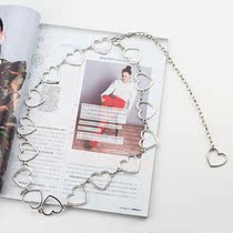 European and American metal wind multi-layer tassel waist chain stage performance decoration long shirt jumpsuit accessories