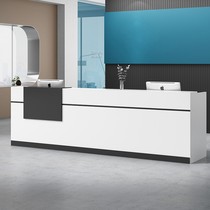 Fashion front desk Simple modern company consulting bar reception tablebeauty salon shop costume checkout counter