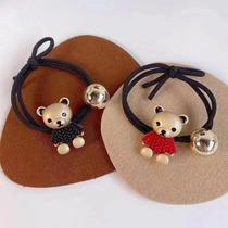 Korean cute cartoon frosted hair circle bear crown headband Rabbit tie hair girl heart wild headband