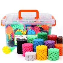 Large snowflake block toys thickened childrens benefits girls boys assembled kindergarten toys