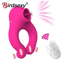 Clit Stimulator Cock Sleeve Ring Vibrator For Men Chastity W