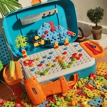 Children screw assembly toy electric drill toolbox 4 disassembly assembly assembly multifunctional puzzle brain boy 3 years old