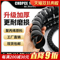 Spiral sleeve hose hydraulic oil washing water of electric cables and wires -- a soft cannula bao xian guan wound