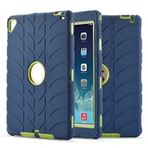 Anti-fall application line tire ipad pro silicone PC flat leather cover protective shell ipad air2 flat rear shell