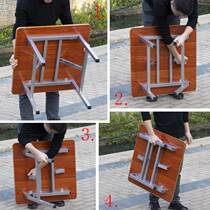 Folding table small family home small square table High 80 cm small dining table Dining Table Simple Hostel Portable Small