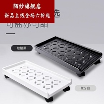 Desktop computer host base tray movable pulley chassis shelf Home Office simple bracket shelf