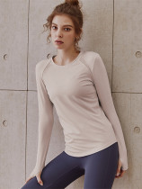 VALVOELITE professional yoga top womens quick-drying sports T-shirt tight-fitting breathable fitness long sleeve set Autumn
