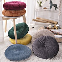 Day Style Tatami Plush Bushel Mat Cushion Cloth Art Thick Nordic-Like Inter-Board Pure Color Round Pumpkin Hug Pillow Cushion