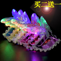 Makeup Prom Mask Female female half face Christmas mask Princess Mask Children mask Childrens mask Womens ancient Wind Halloween