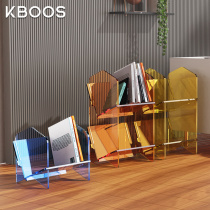 Acrylic Creative Bookshelf Small Easy Children Desktop Shelves Modern Art Living room floor shelves