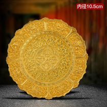 S990 silver gilded hand-carved manza pan manchaluo tray seiko gilded manza pan small tray 10cm