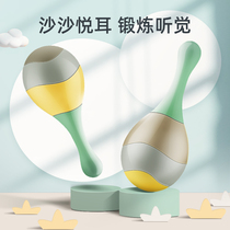 Hearing training toys newborn baby grasp small sand hammer rattle can bite baby hand grasp early education children can bite
