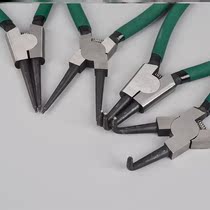 Four-in-one reed clamp ring pliers outer card elbow bearing with spring installation and removal of snap ring yellow clamp tool