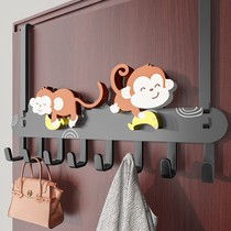 Door rear hanger God Instrumental Door Hung Hanger Free to punch bedroom wall Wall-mounted Rack Clothes Bathroom containing shelf