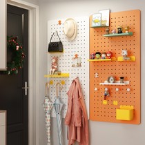 Wall-hole-hole plate wall-hanging clothes rack-in-door Xuanguan hanging clothes hook-key wall-hook accessories hanging clothes hanger