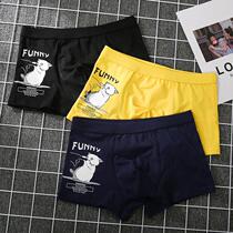 2021 cotton panties men men boxer pants cartoon cute personality breathable boys boxer shorts head flow loose animation tide