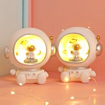 Astronaut star lamp creative astronaut piggy bank resin ornaments home living room field Net red decoration night light