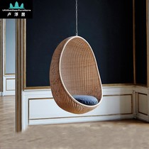 Outdoor Balcony Hanging Basket SWING THREE THREE SETS OF RATTAN CHAIRS COMBINED AUTUMN THOUSANDS INDOOR HANGING CHAIR PATIO NET RED BIRD NEST RATTAN CHOREOGRAPHY