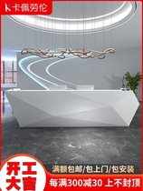 Office Baking Lacquer Front Desk Reception Desk Atmosphere Creativity Beauty Salon Desk Desk Desk Service Desk corporate hotel table