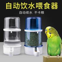 Bird drinking water dispenser Automatic pigeon feeder Water feeder Parrot hanging food box Bird food tank Bird cage Accessories