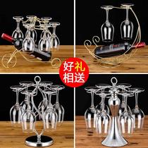 Wine glass rack Glass wine glass upside down hanging rack set Home wine goblet rack Wine rack